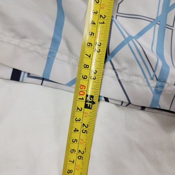 Oakley Silo Mens 38 White Blue Board Shorts Athletic Summer Walking Running - Picture 14 of 14